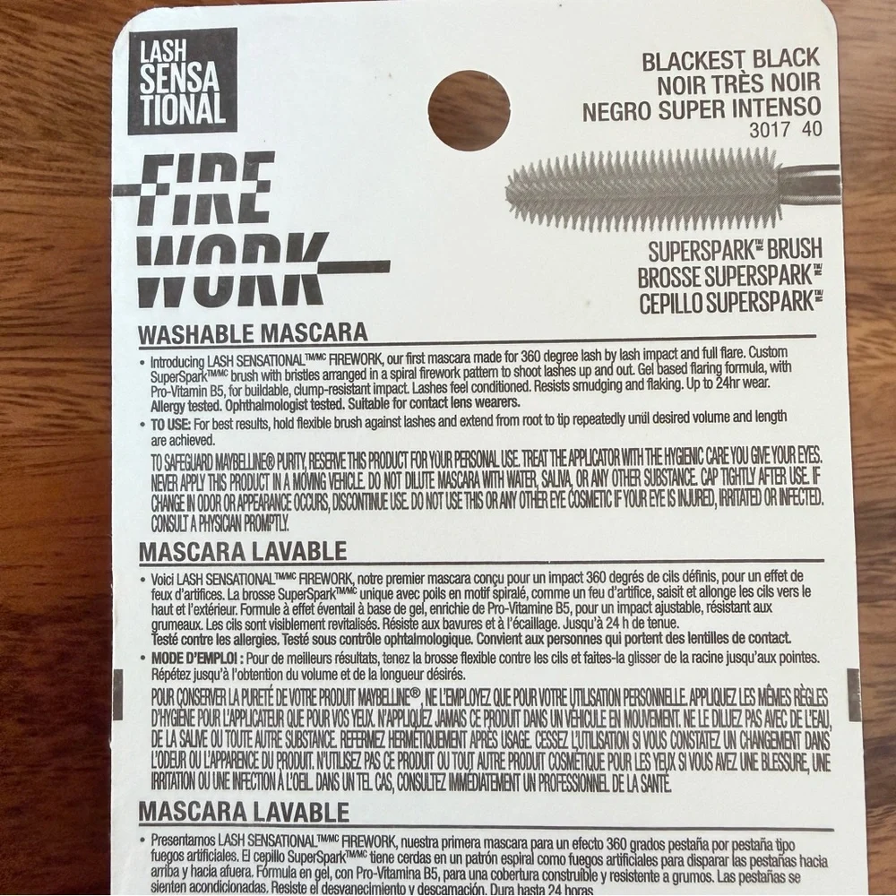 Maybelline Lashsensational Firework Mascara - Blackest Black 802‎